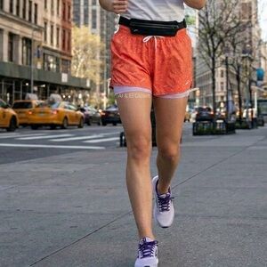 Brooks Moment 5" 2-in-1 Running Women’s Shorts Speckle Print Empower Her XXL NWT